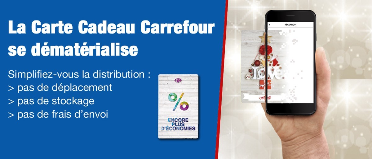 Carrefour (e-cartes instantanées)